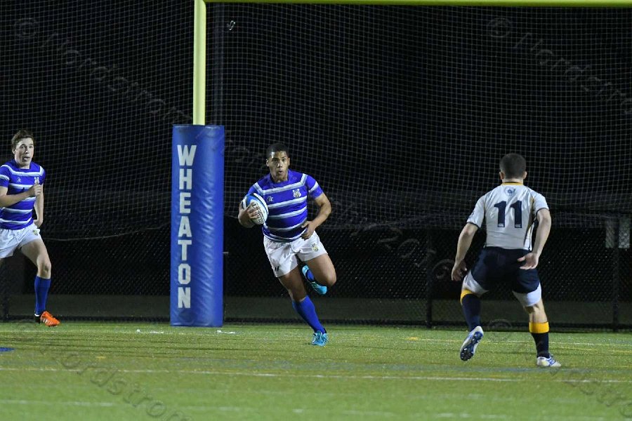 Wheaton Men\'s Rugby vs Mass Maritime.  Photo by Keith Nordstrom
